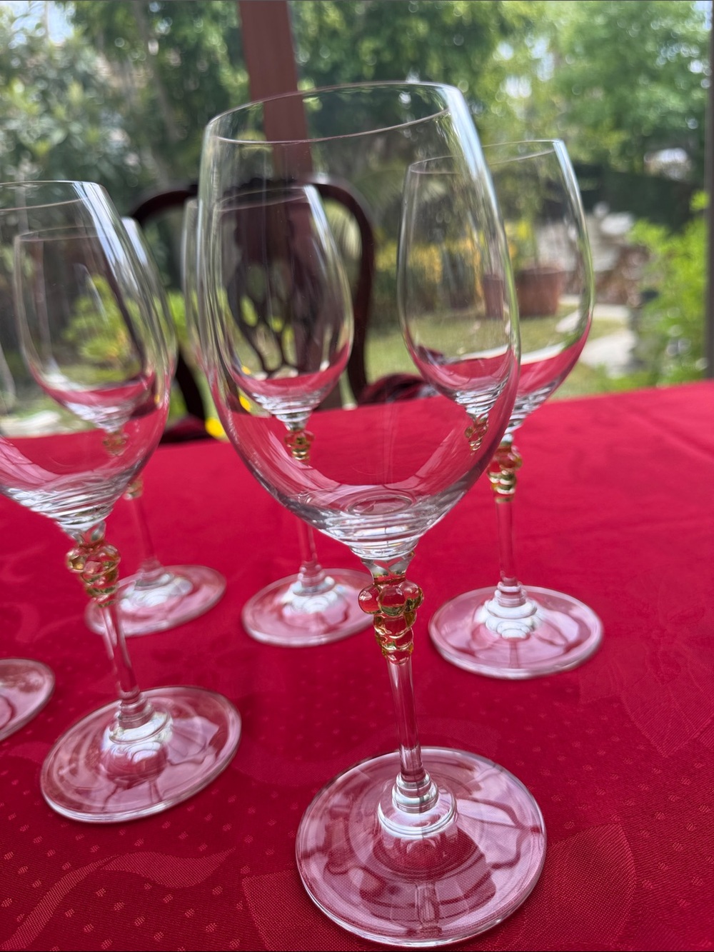 Set of 6 Vintage discontinued Mikasa Chablis Grape cluster stemware wine glasses
